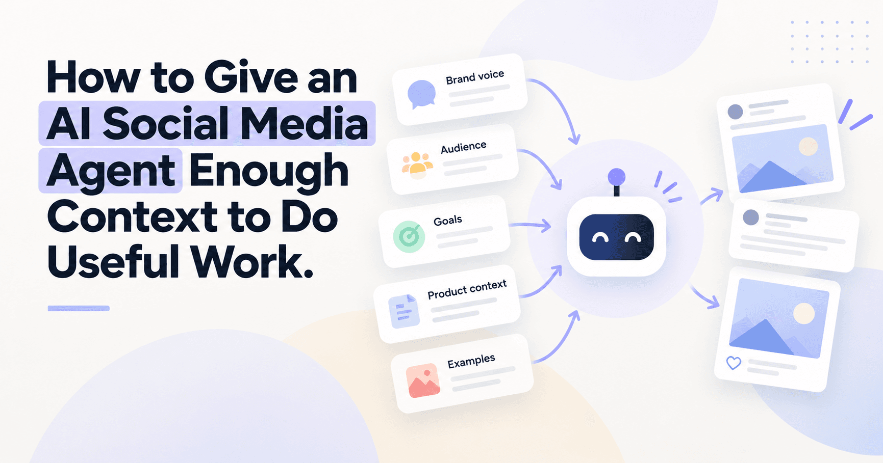 How to Give an AI Social Media Agent Enough Context to Do Useful Work